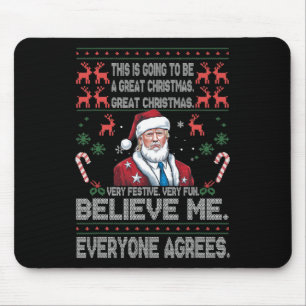 Mousepad Engraçado Donald Trump Feliz Natal Xmas Pajamas Ho