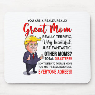 Mousepad Engraçado Donald Trump Você É Uma Mãe Muito Excele