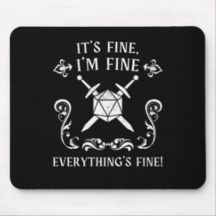 Mousepad Engraçado Dungeon Tabletop Gamer Slogan