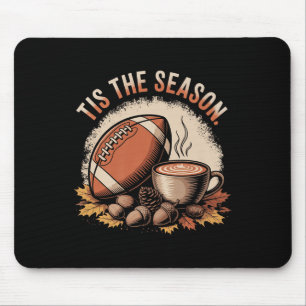 Mousepad Engraçado É a Temporada de Outono Futebol Aconcheg