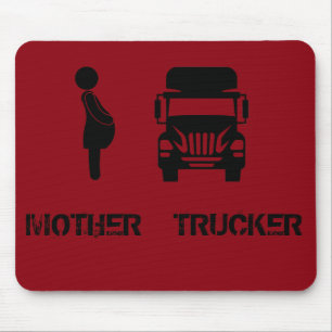 Mousepad Engraçado e legal Madre Trucker por Storeman