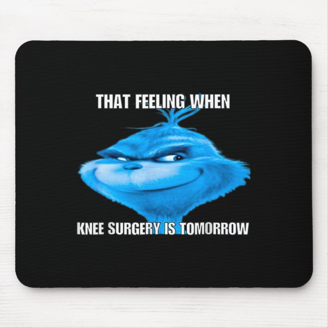Mousepad Engraçado Esse Sentimento Quando a Cirurgia de Joe (Frente)