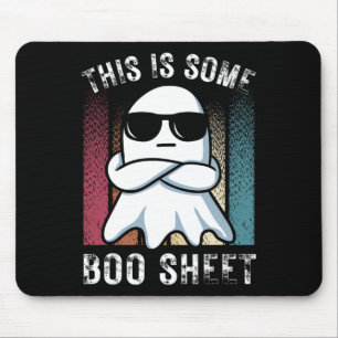 Mousepad Engraçado Este É Um Retrô De Halloween Do Fantasma