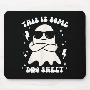 Mousepad Engraçado Este É Um Retrô De Halloween Do Fantasma