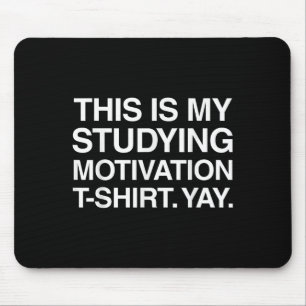 Mousepad Engraçado Estudando Universidades de Camisas Gi