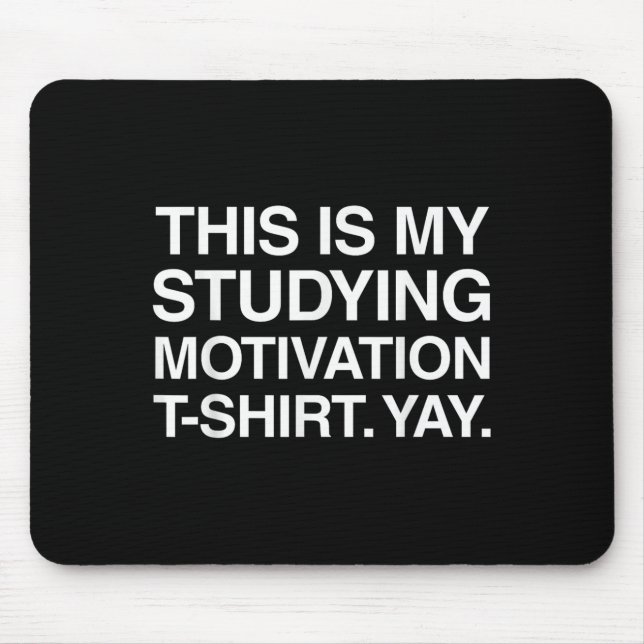 Mousepad Engraçado Estudando Universidades de Camisas Gi (Frente)