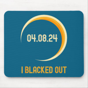 Mousepad Engraçado Eu Eclipse Solar Total Apagou