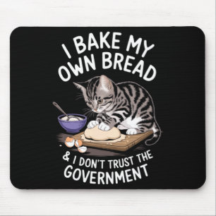 Mousepad Engraçado, eu faço meu próprio pão e não confio no