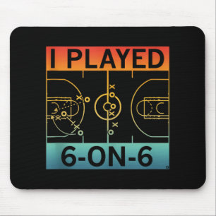 Mousepad Engraçado Eu Joguei 6 No Bâlei, Retro Roupa Tan.