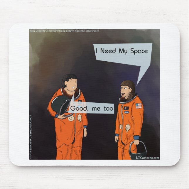 Mousepad Engraçado Eu Preciso Do Meu Espaço (Frente)