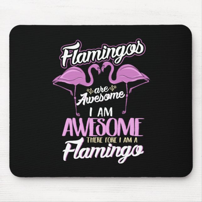 Mousepad Engraçado Famingo Incrível Flamingos Bird Lover Gi (Frente)