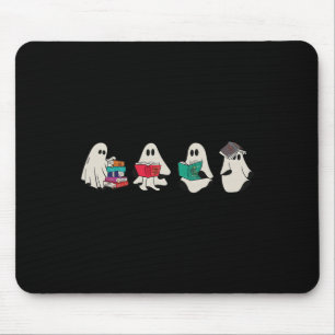 Mousepad Engraçado Fantasma Lendo Livros Bonito e Louco Hal