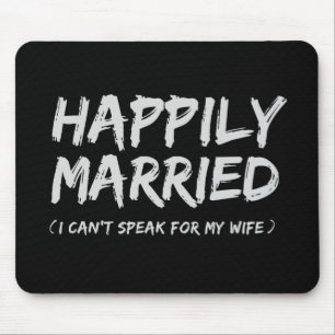 Mousepad engraçado feliz casado