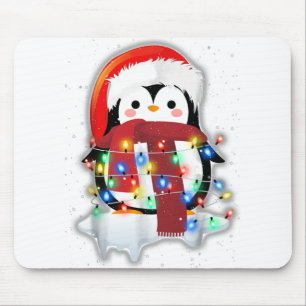 Mousepad Engraçado, Feliz Figurino de Pinguim de Natal
