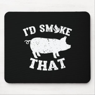 Mousepad Engraçado Fumar Aquele Porco Vintage Barbeque