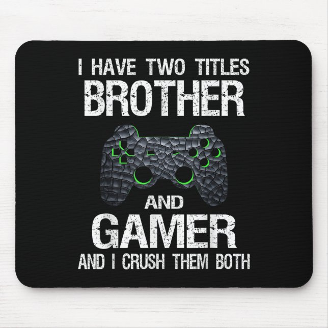 Mousepad Engraçado Gamer Cita Videos games para jogos Boina (Frente)