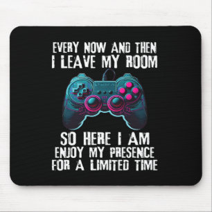 Mousepad Engraçado Gamer Diz Para Rapazes Jogo De Vídeo Gam