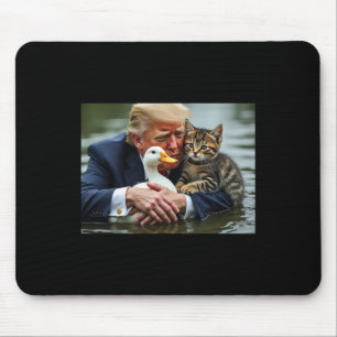 Mousepad Engraçado Gato e Pato Memória de Natal Halloween