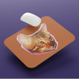 Mousepad Engraçado Gato Misturado Colagem de Mídia