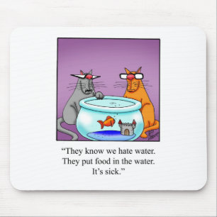 Mousepad Engraçado Gift de Cartoon de Gatos!
