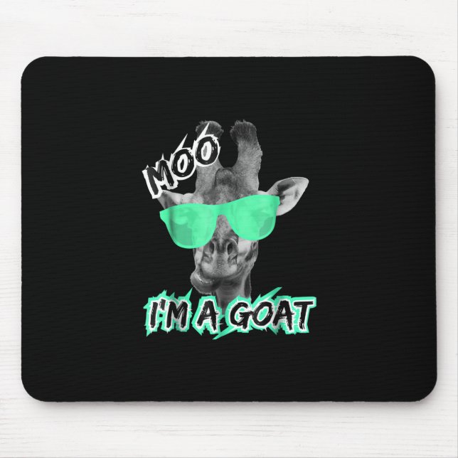 Mousepad Engraçado Girafa Moo Sou Um Presente De Animal De  (Frente)