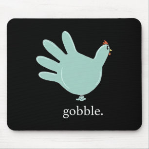 Mousepad Engraçado Gobble Turkey Glove Medical Nures Thanks