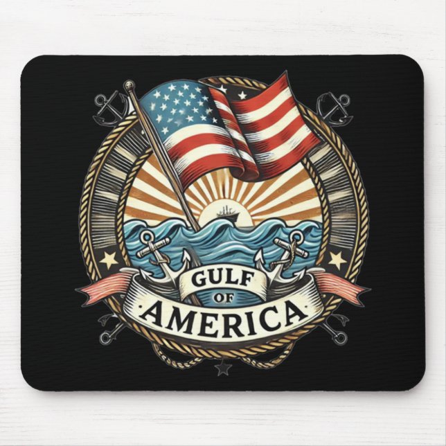 Mousepad Engraçado Golfo Da América (Frente)