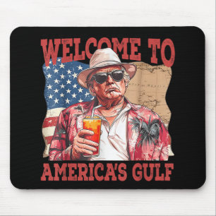 Mousepad Engraçado Golfo Dos Eua Trump Bem-Vindo Ao Golfo D