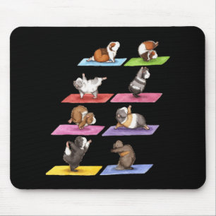 Mousepad Engraçado Guiné Pig Yoga