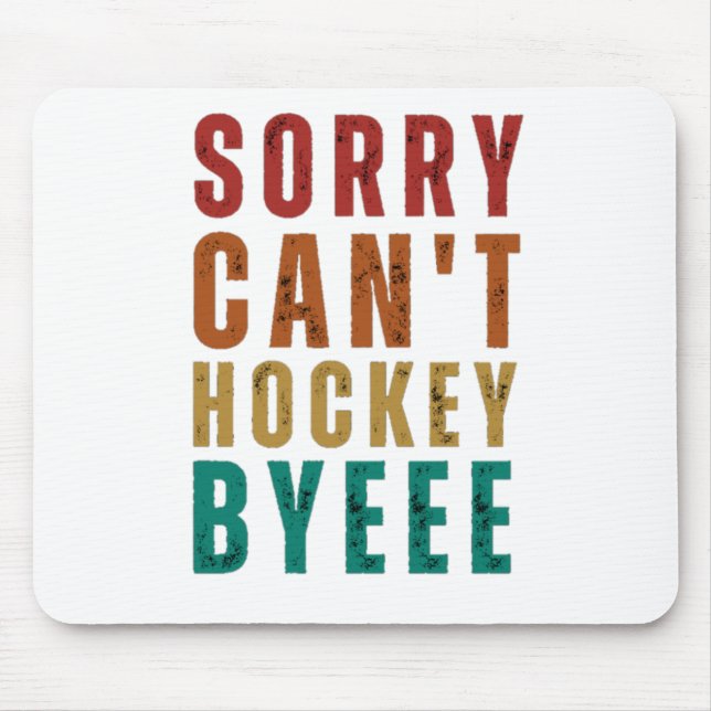 Mousepad Engraçado Hockey (Frente)
