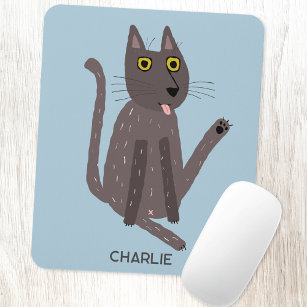 Mousepad Engraçado Humor de Gato Personalizado
