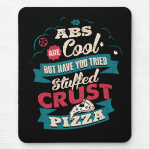 Mousepad Engraçado Humor de Workout, Abs vs Pizza, Novidade