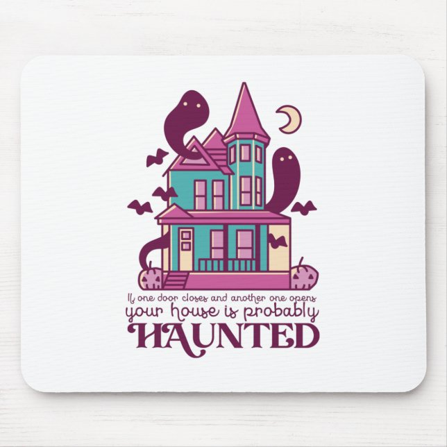 Mousepad Engraçado Hunny House Cita Horror Filme Halloween (Frente)