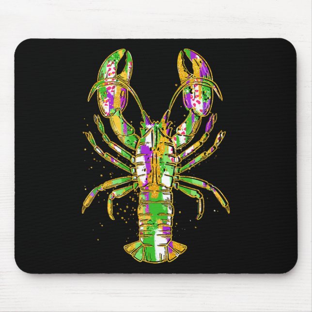 Mousepad Engraçado Jester Miçanga Engraçado Mardi Gras Men  (Frente)