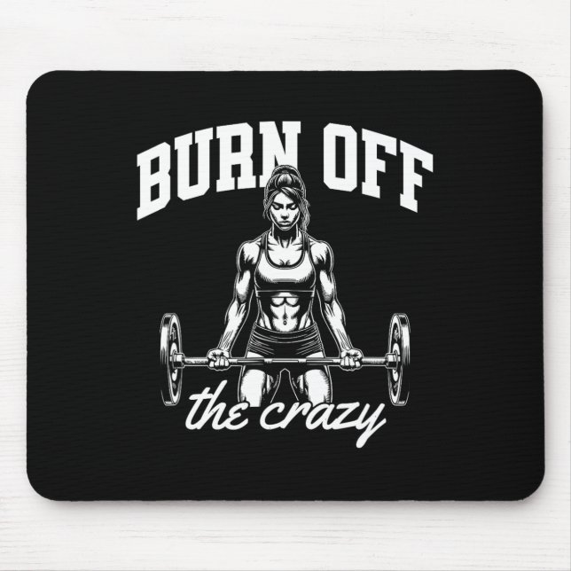 Mousepad Engraçado Levantamento de Poder de Construção de P (Frente)