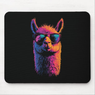 Mousepad Engraçado Llama Com Pulmões Coloridos Sem Drama An