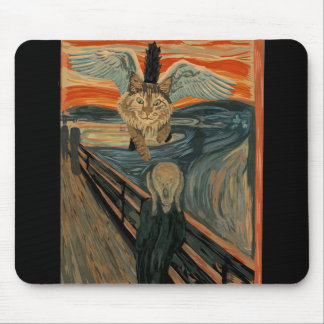 Mousepad Engraçado Maine Coon Cat O Gritar