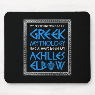 Mousepad Engraçado Mal Conhecimento Grego Mitologia Aquiles