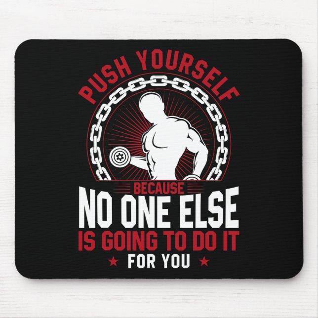 Mousepad Engraçado Malhação de ginástica Ensino Encantado (Frente)