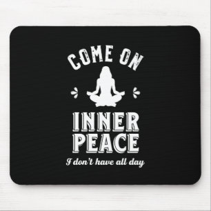 Mousepad Engraçado Meditação de Yoga Sarcástica Dentro 