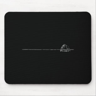 Mousepad Engraçado Minimalista Corvo Gótico F Caw F Humor S