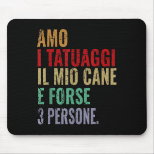 Mousepad Engraçado Mulher Adora Tatuagem E Cão