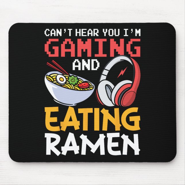 Mousepad Engraçado Não Posso Ouvir Você Estou Jogando E Com (Frente)