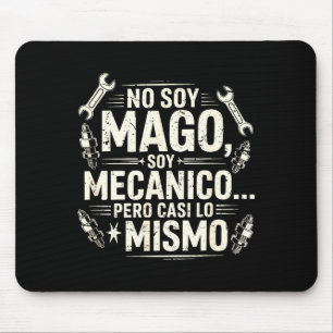 Mousepad Engraçado Não Sou Mago Sou Mecânico Mecânico de Ca