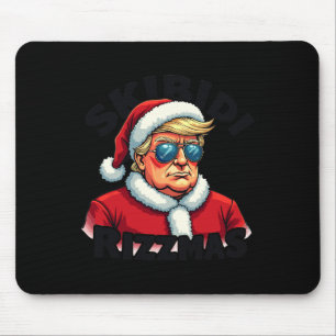 Mousepad Engraçado Natal Papai Noel Trump Skibidi Ri