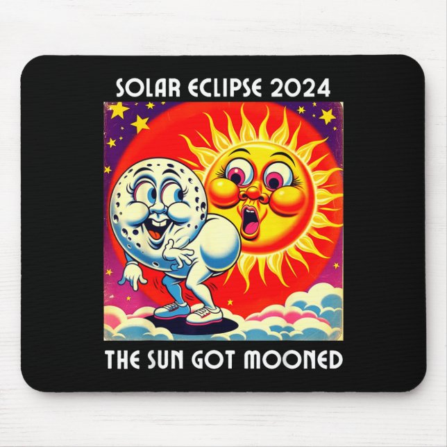 Mousepad Engraçado O Eclipse Solar América 4 08 (Frente)