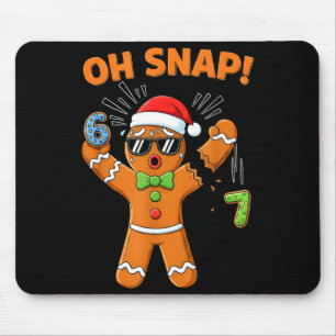Mousepad Engraçado Oh Snap 67 Seis Sete Meme Homens de Pão