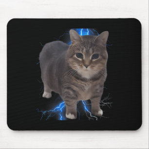 Mousepad Engraçado Oiia Oiia Girando Gato Memória Cat Brain