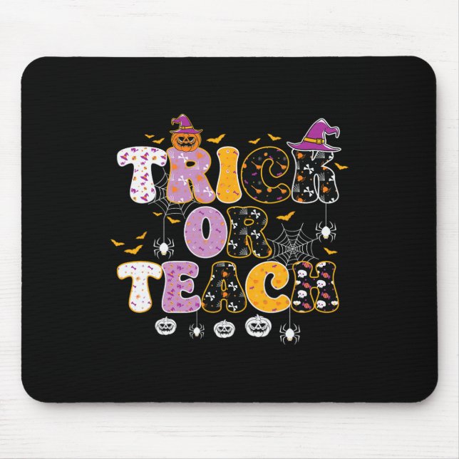 Mousepad Engraçado Ou Professor De Ensino De Halloween (Frente)