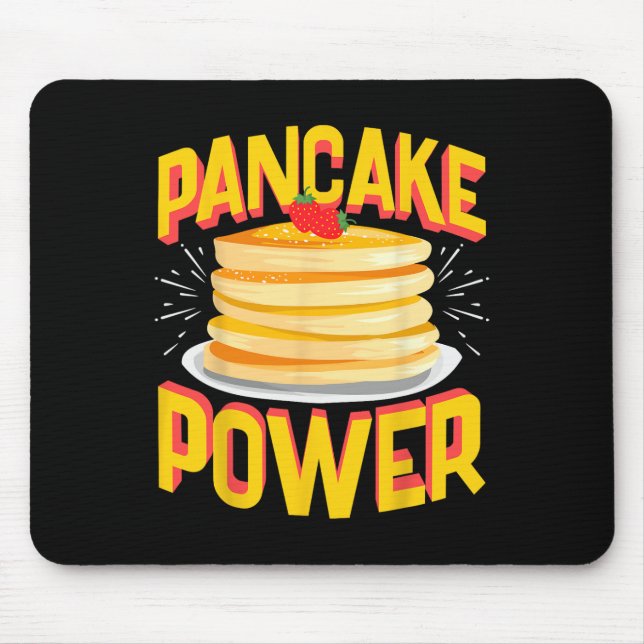Mousepad Engraçado Pancake Power (Frente)